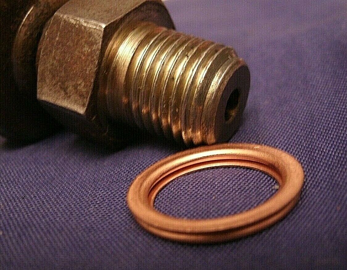 One New Rover P5B P6B V8 Oil Pressure Switch Copper Sealing Washers 567920  cw