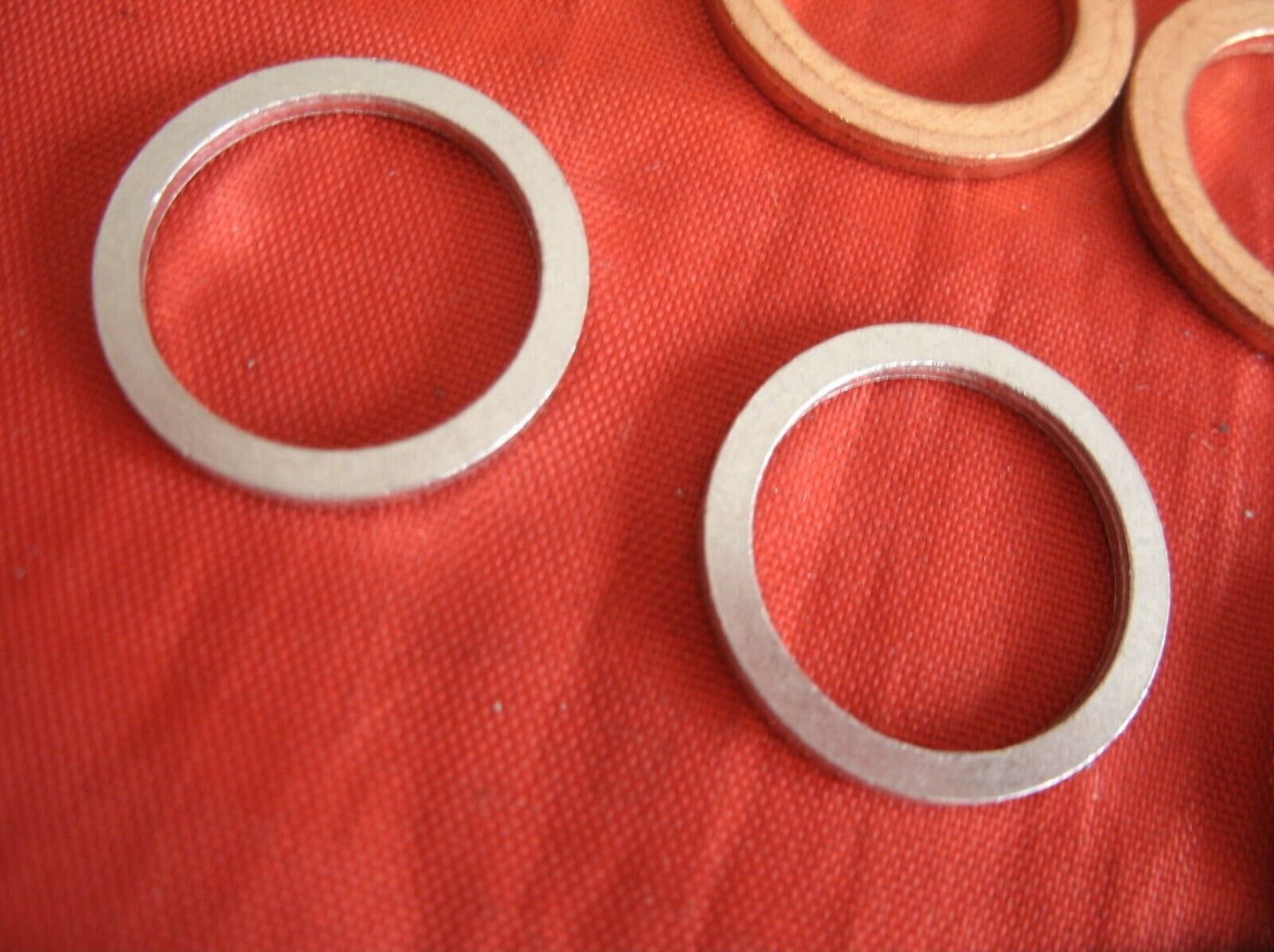 1 Set Of Sealing Washers Copper Rubber & Aluminum Land Rover VM Diesel 2.4 & 2.5