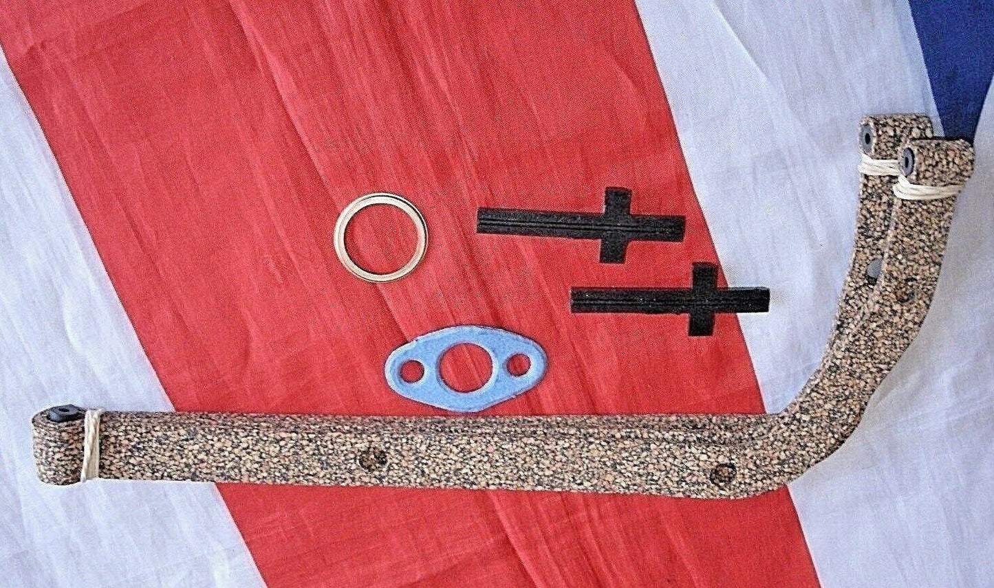 Rover P5B V8 1/18th thick H/Duty CORK Sump Set with Pick Up T Pieces Plug Washer