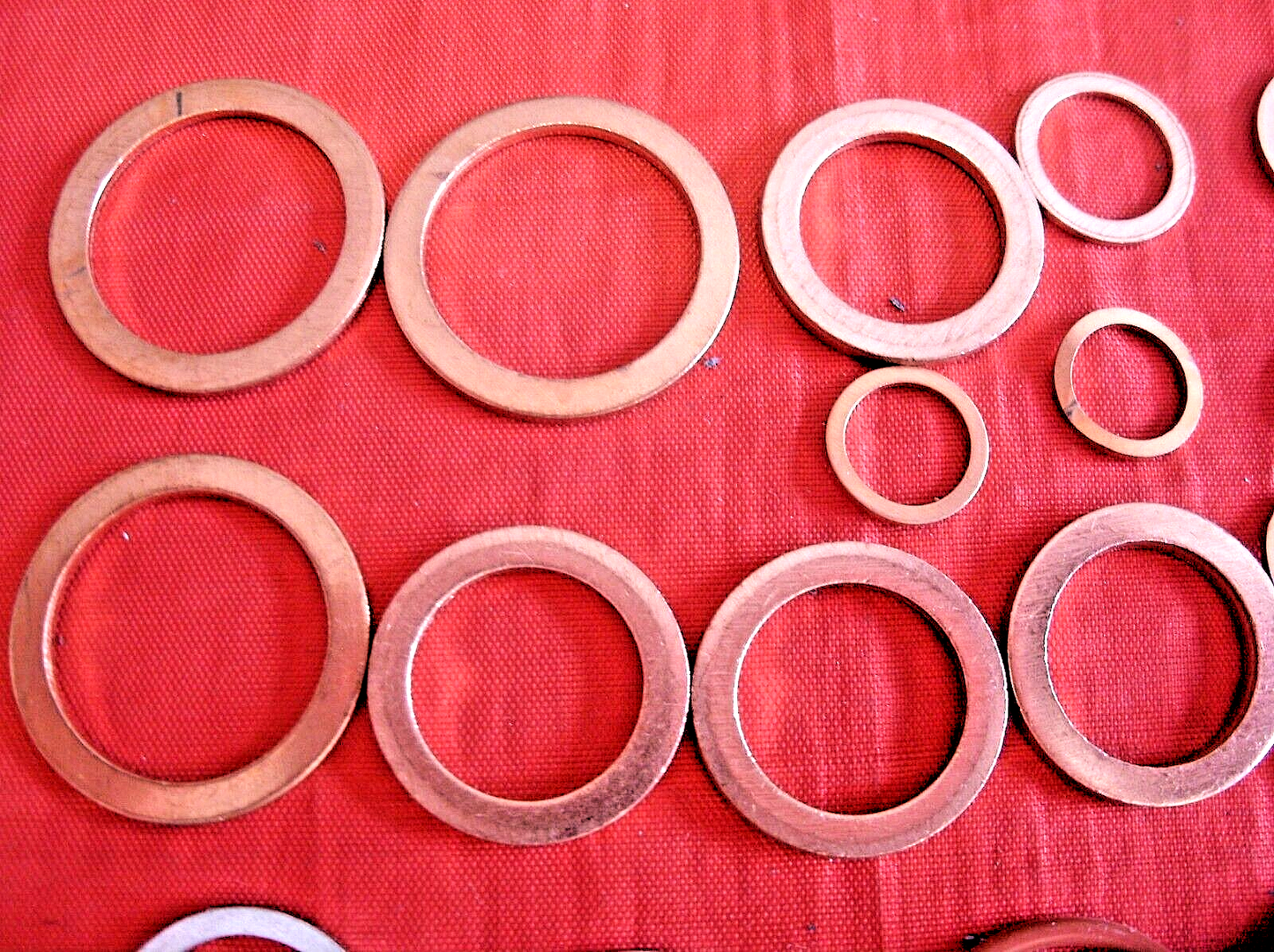 1 Set Of Sealing Washers Copper Rubber & Aluminum Land Rover VM Diesel 2.4 & 2.5