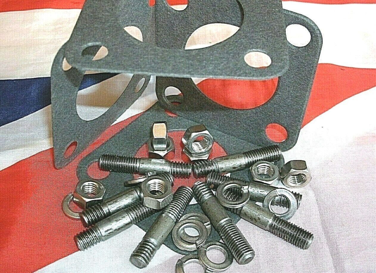 Rover P6B V8 Carburettors Mount Kit for manifold Studs Nuts Springs Washers