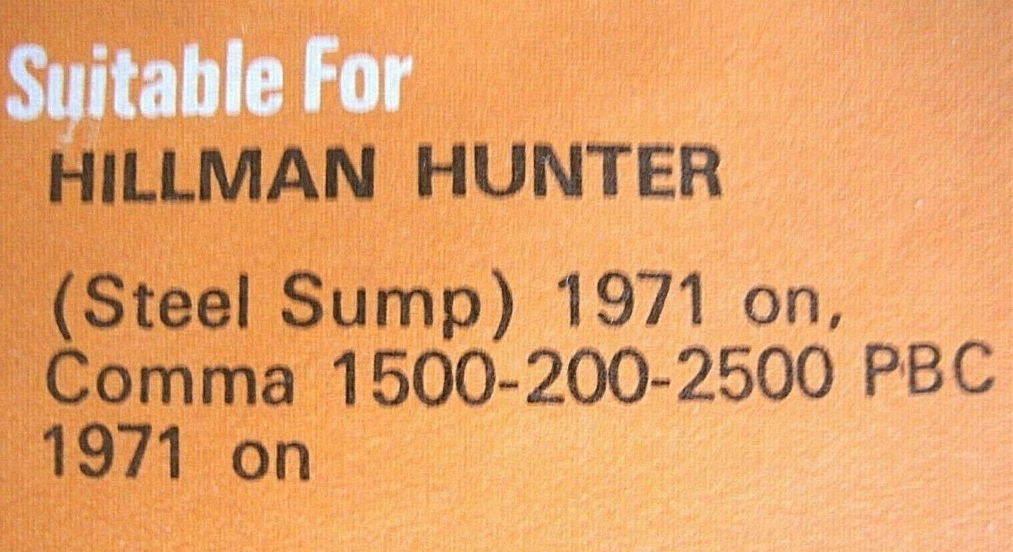 NOS Sump Gasket set Hillman Hunter  Comma 1500,2000,2500 1971 ON