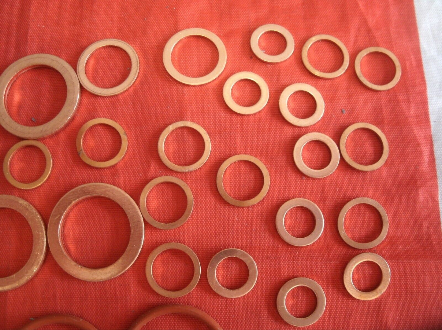 1 Set Of Sealing Washers Copper Rubber & Aluminum Land Rover VM Diesel 2.4 & 2.5