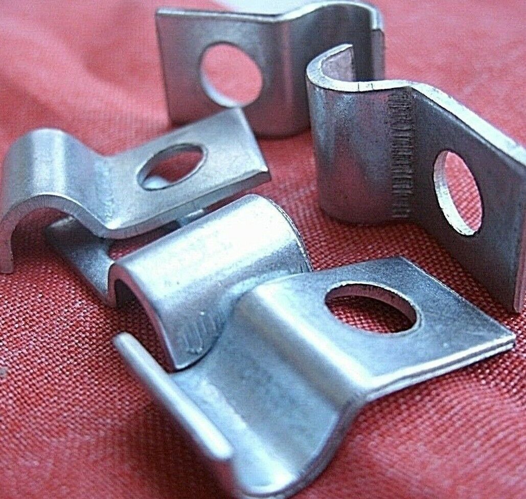 1 Set 10 Rover P6 3/16 Brake Pipe Saddle Clips for fixing pipes to body shell