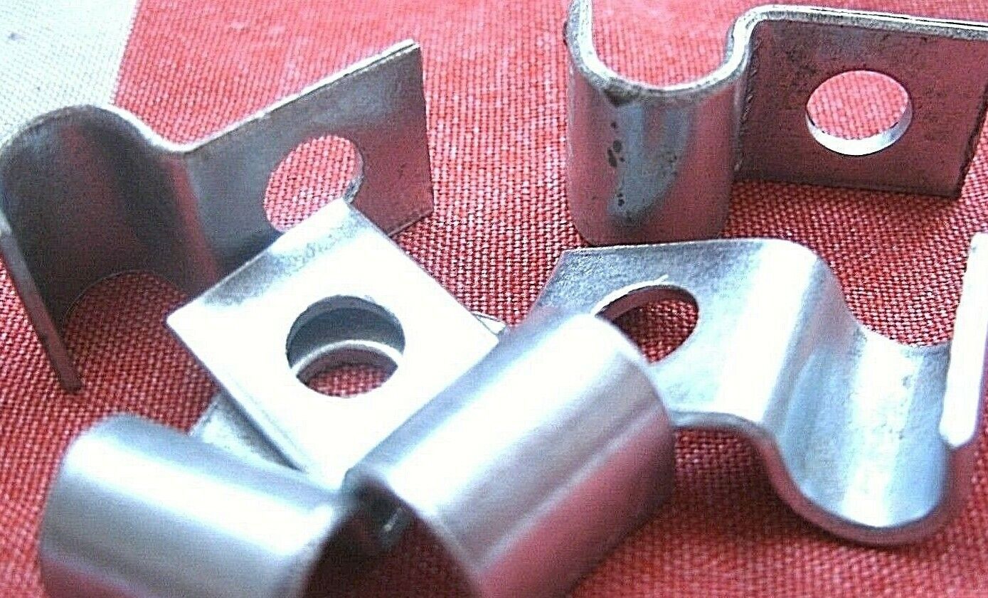 1 Set 10 Rover P6 3/16 Brake Pipe Saddle Clips for fixing pipes to body shell