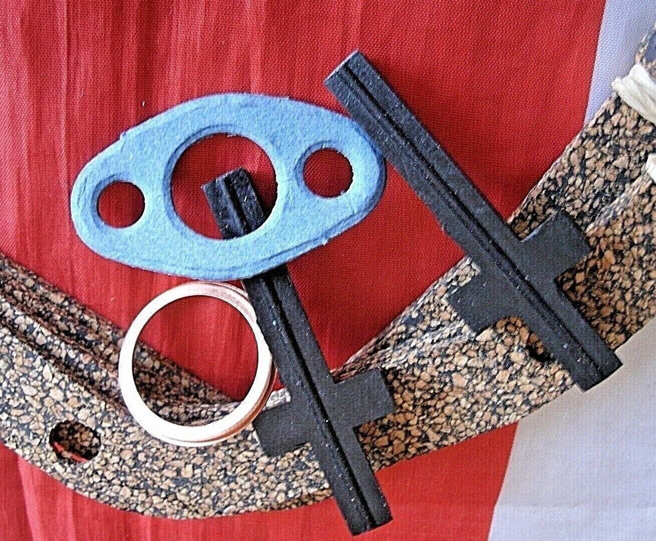 Rover P6B V8 CORK 1/8th Thick Sump Set Pick Up T Pieces & Sump Plug Washer set