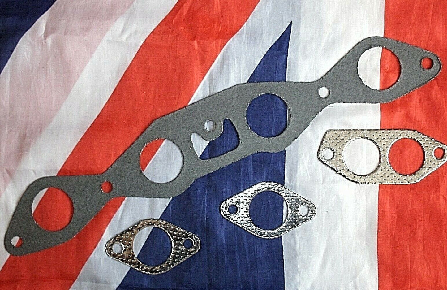 NEW IMPROVED FORD CAPRI OHV Sports performance EXHAUST MANIFOLD gasket set 4