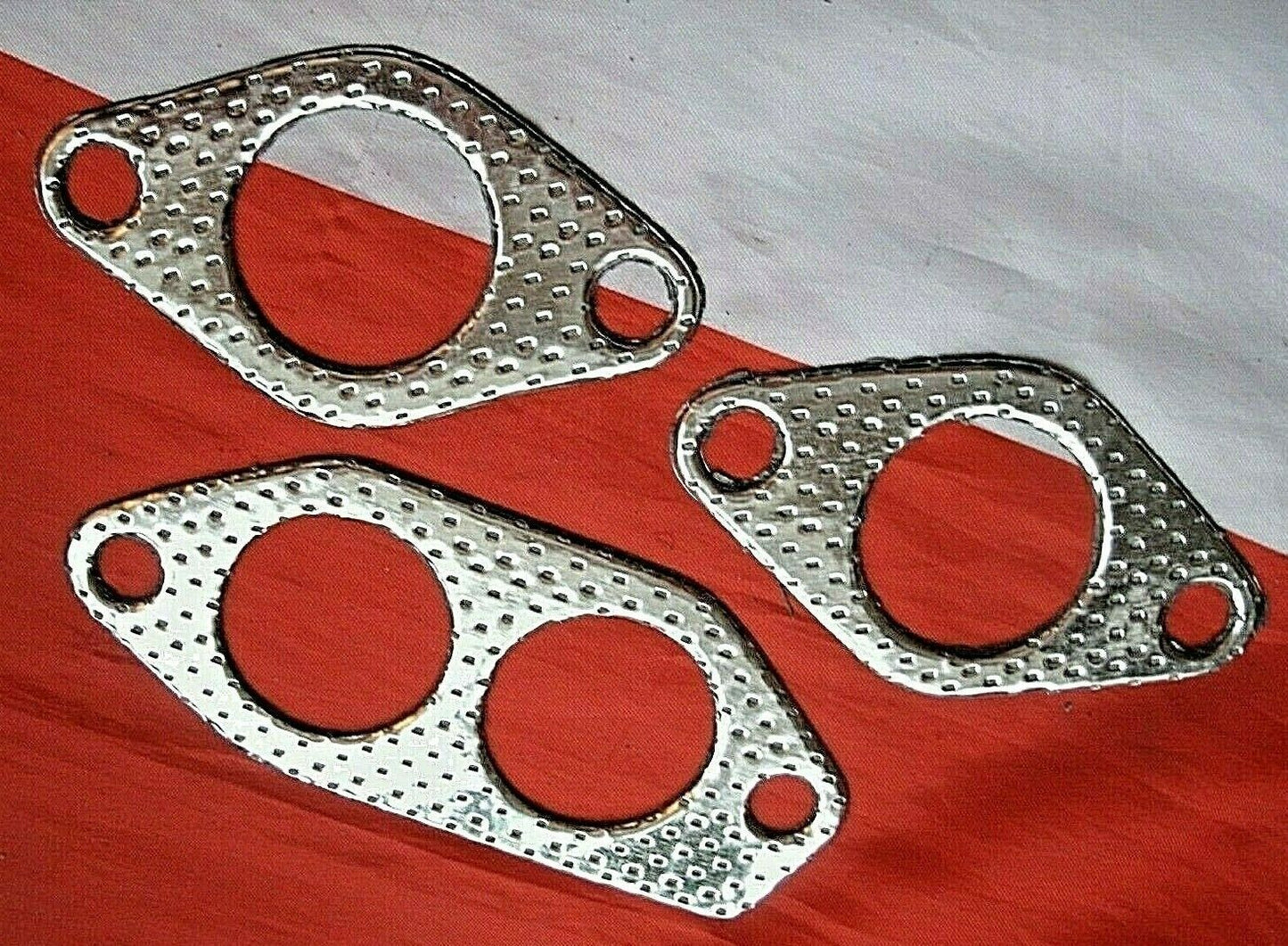 NEW IMPROVED FORD CAPRI OHV Sports performance EXHAUST MANIFOLD gasket set 4