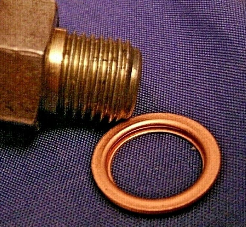 1 New Rover P5B P6B V8 Oil Pressure Transmitter Sealing Copper washer 512387 CP.