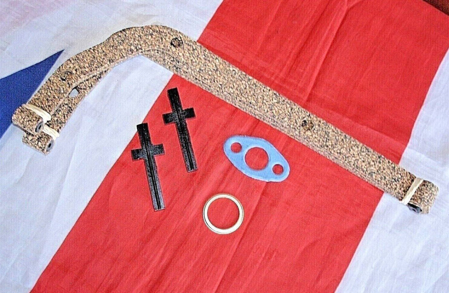 Rover P6B V8 CORK Sump Set 1968 ON Sump Pick Up T Pieces & Sump Plug Washer set.