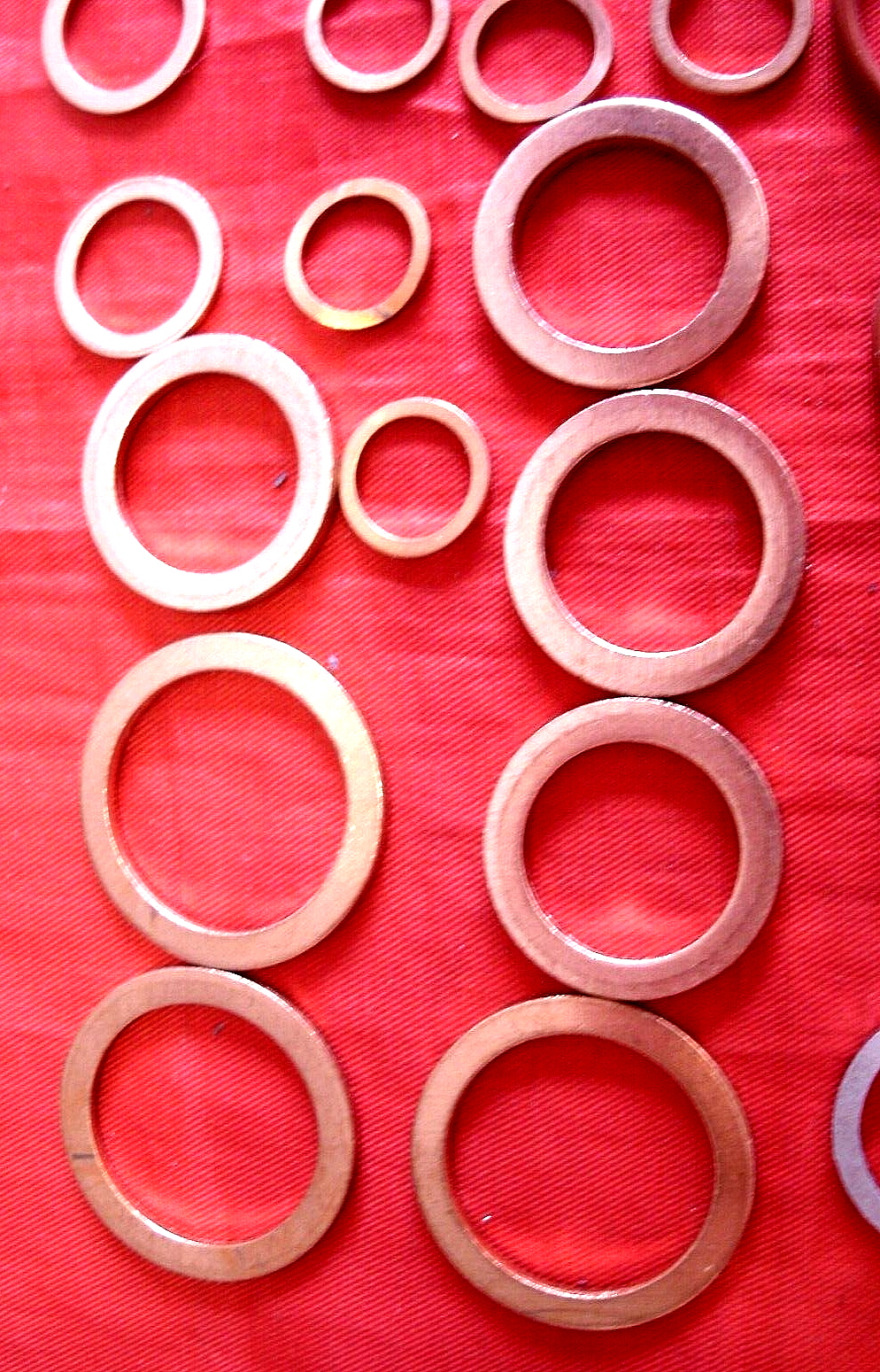 1 Set Of Sealing Washers Copper Rubber & Aluminum Land Rover VM Diesel 2.4 & 2.5