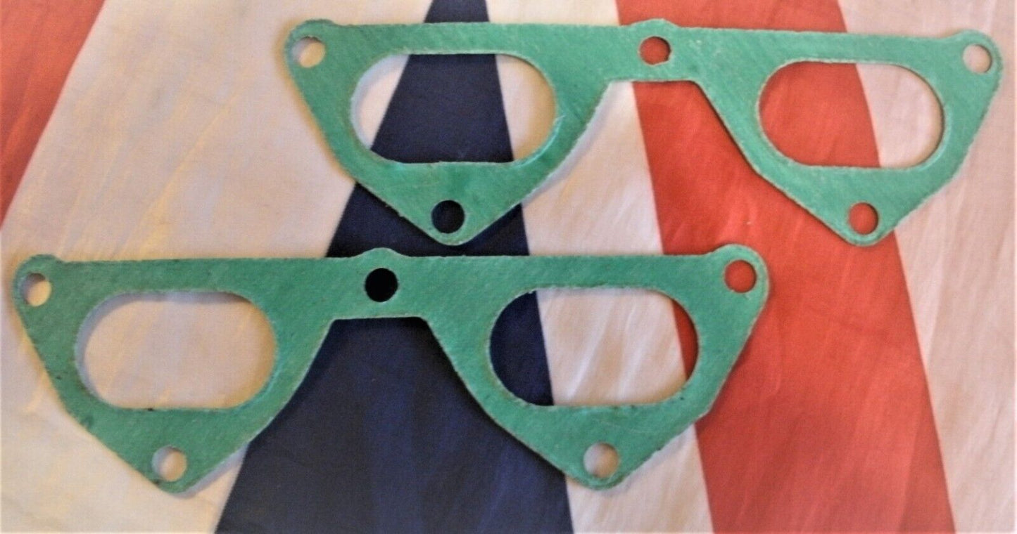 1 PAIR FORD ESCORT MK1 BDA RS 1600 UPRATED BIG BORE 1mm INLET MANIFOLD GASKETS.