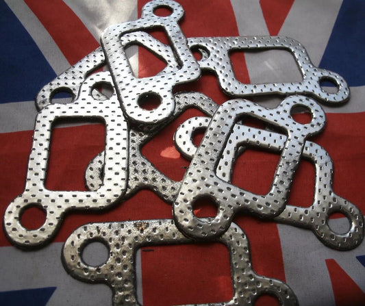 NEW  ROVER P6B V8  EXHAUST MANIFOLD GASKETS FULL SET 8 ONE KIT