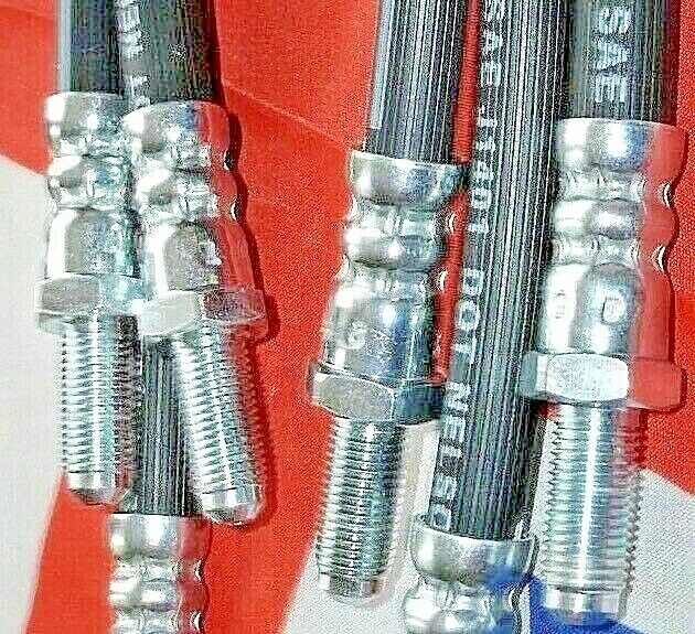 ROVER P6 BRAKES HOSE KIT SET OF 4 FRONT/REAR TOTAL 4 HOSES MADE IN THE UK.